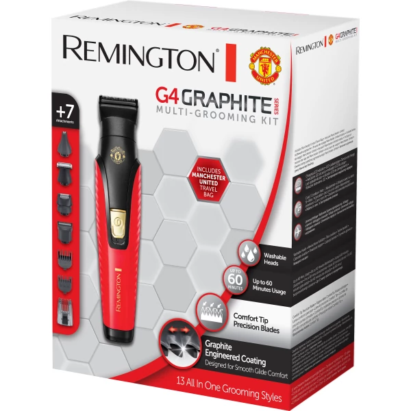 Kép 2/2 - remington-pg4005-graphite-series-g4-komplett-szertelenito-keszlet-manchester-united-edition1